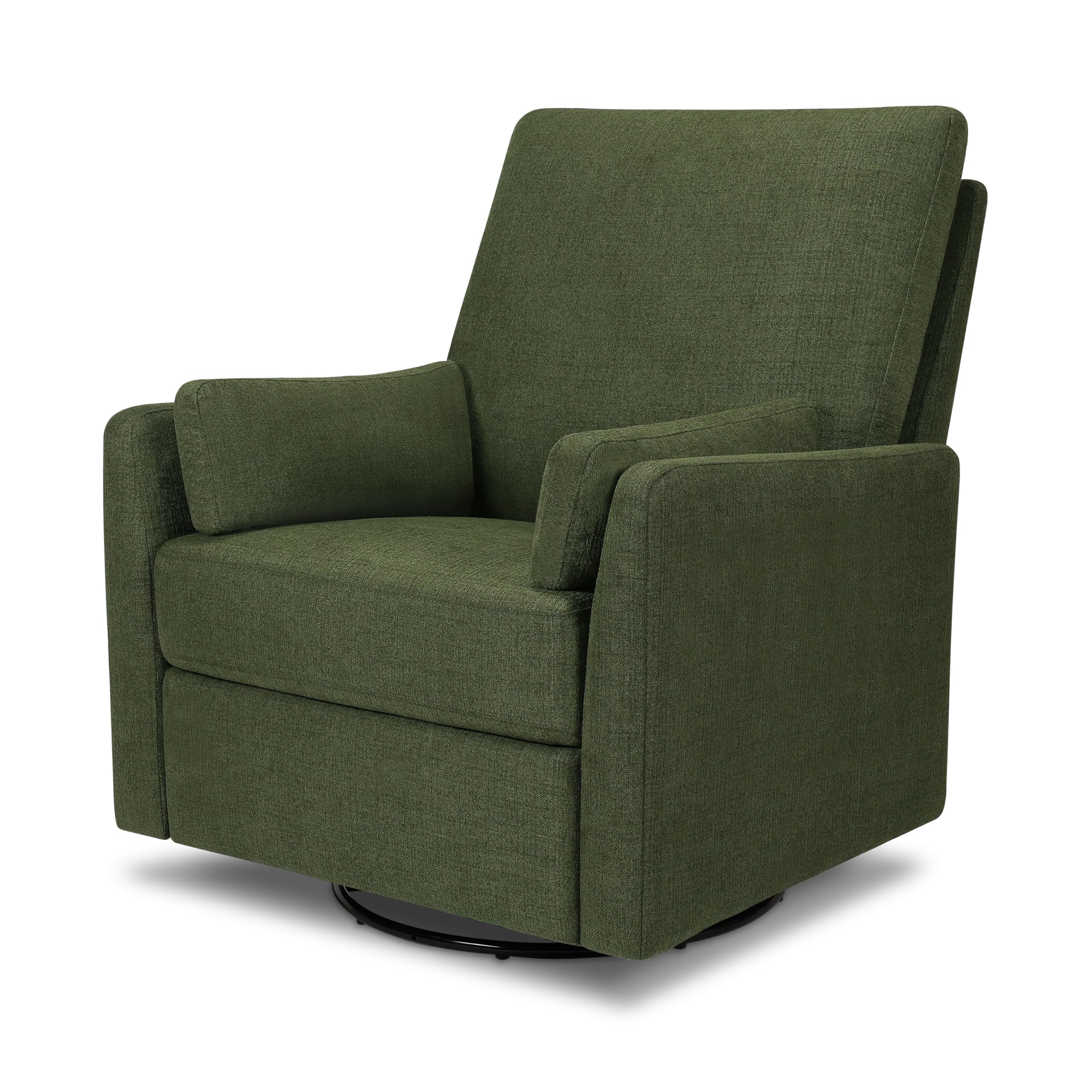 Carter's by Davinci Ethan Swivel Recliner in Performance Forest Green Linen, GREENGUARD Gold & CertiPUR-US® Certified - Image 8