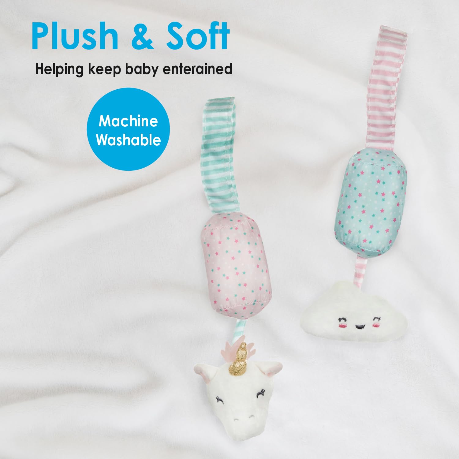 Carter's Cloud & Unicorn Chime Set for Babies - Image 4