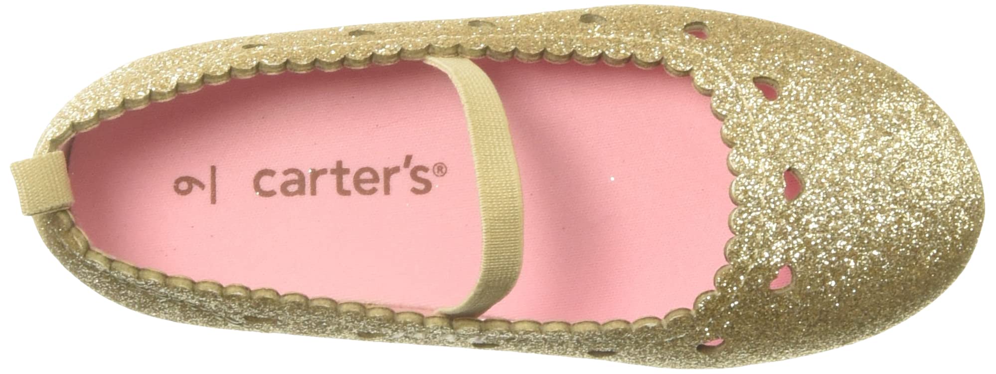 Carter's Girls Ellaria Ballet Flat, Gold - Image 5