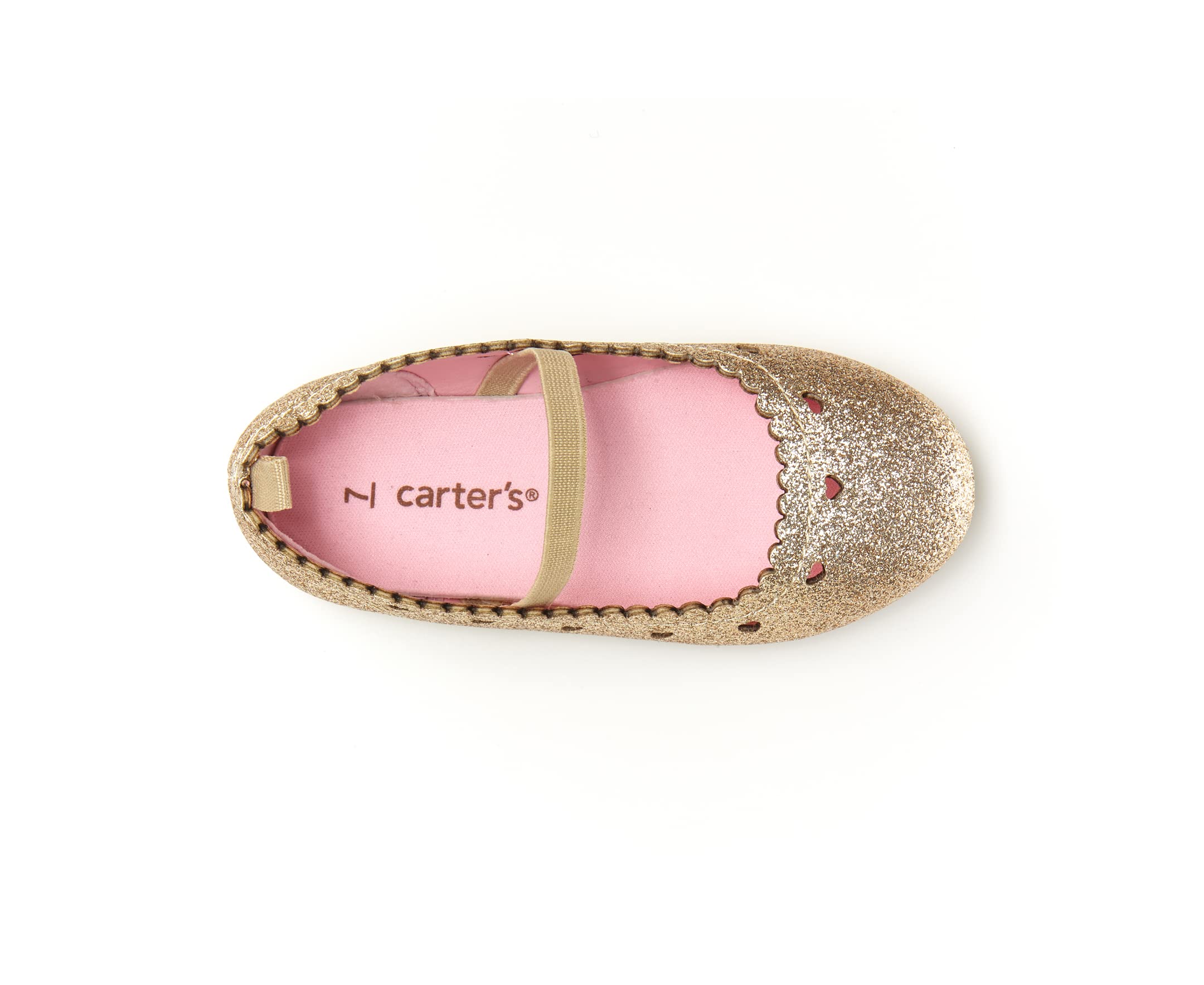 Carter's Girls Ellaria Ballet Flat, Gold - Image 9
