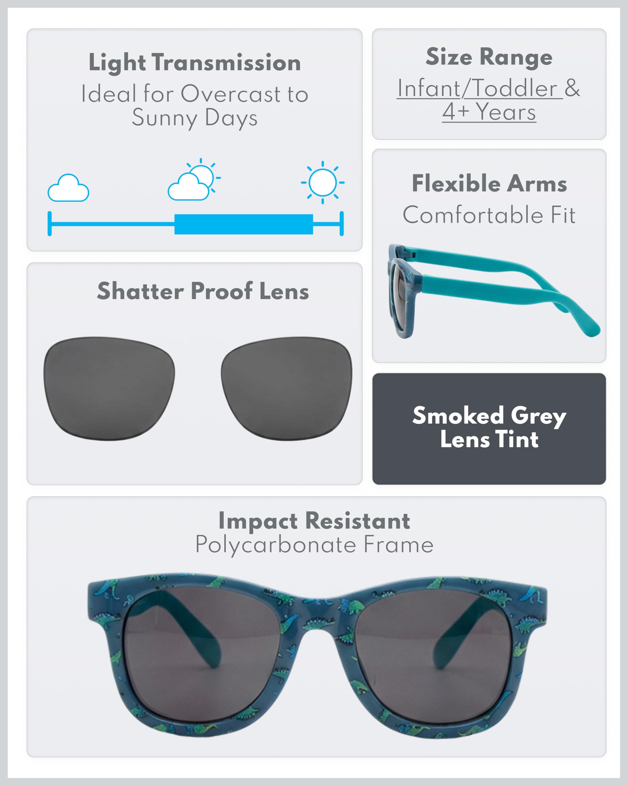 Carter's Sunglasses for Infants, Toddlers & Kids with UV Protection - Image 3