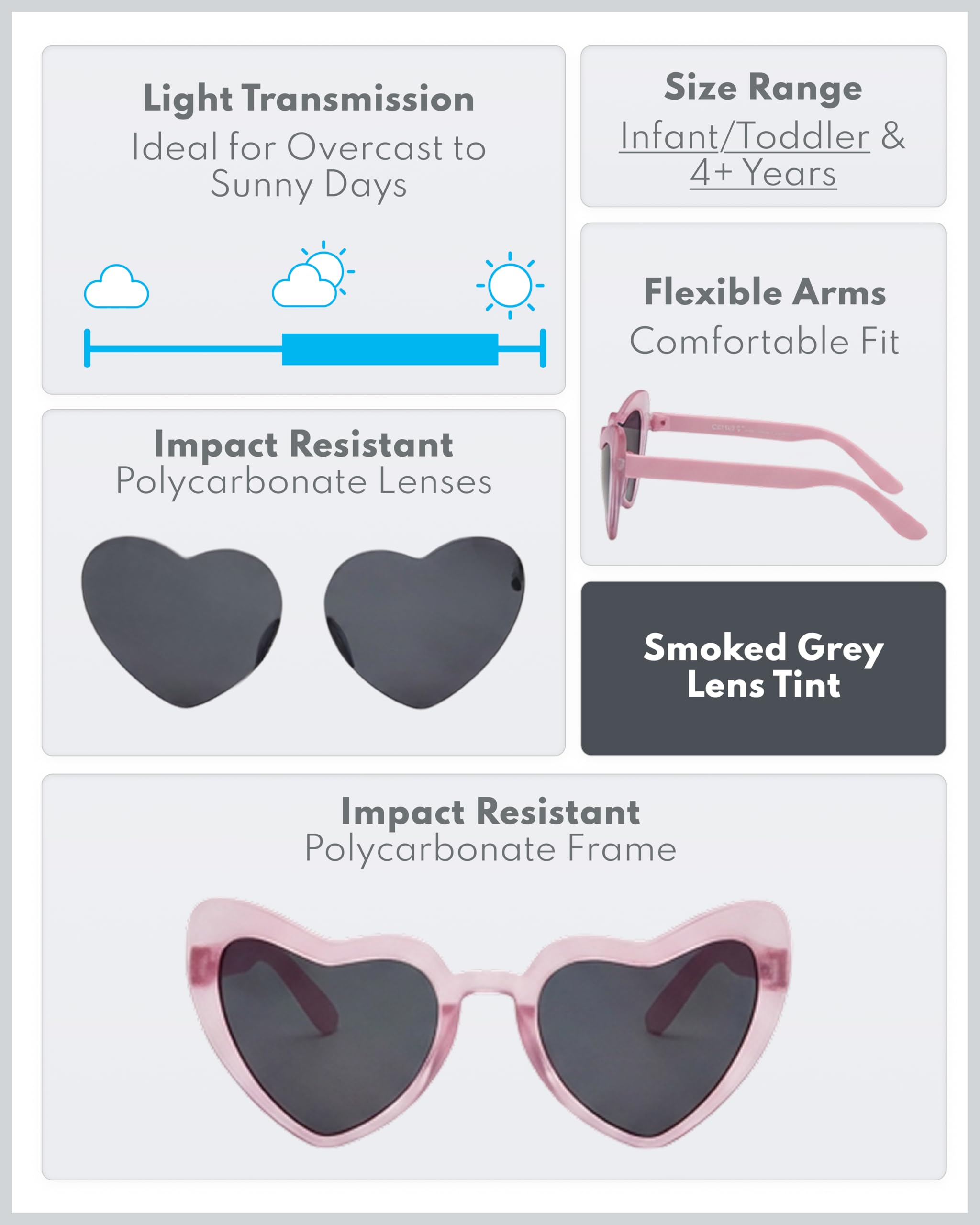 Carter's Sunglasses for Infants, Toddlers & Kids with UV Protection - Image 3