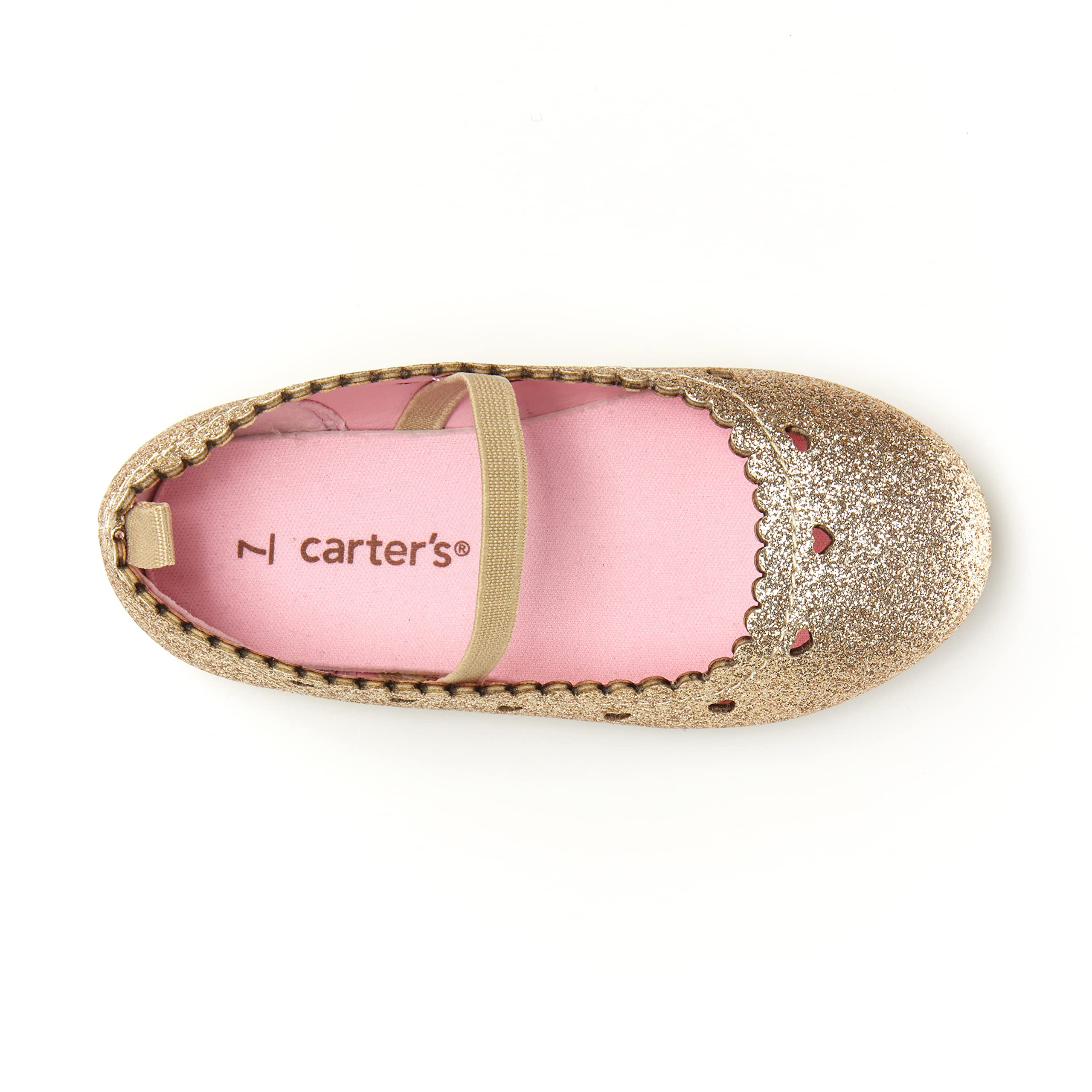 Carter's Unisex Kids Ellaria Dress Shoes, Gold - Image 4