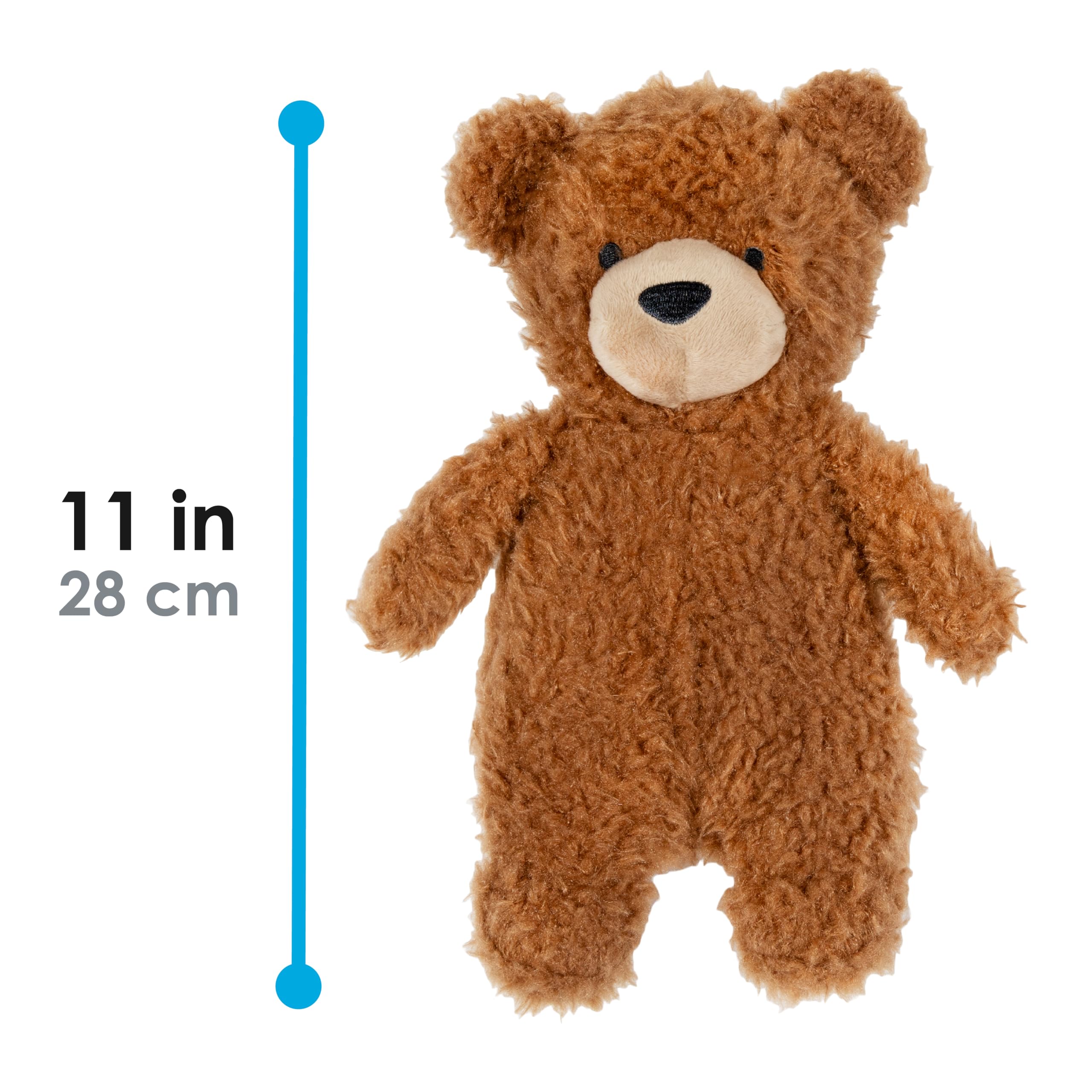 Kids Preferred 11 Inch Teddy Bear Brown Soft Plush Stuffed Animal Toy Gift for Kids and Toddlers - Carter's Squishy Bear - Image 5