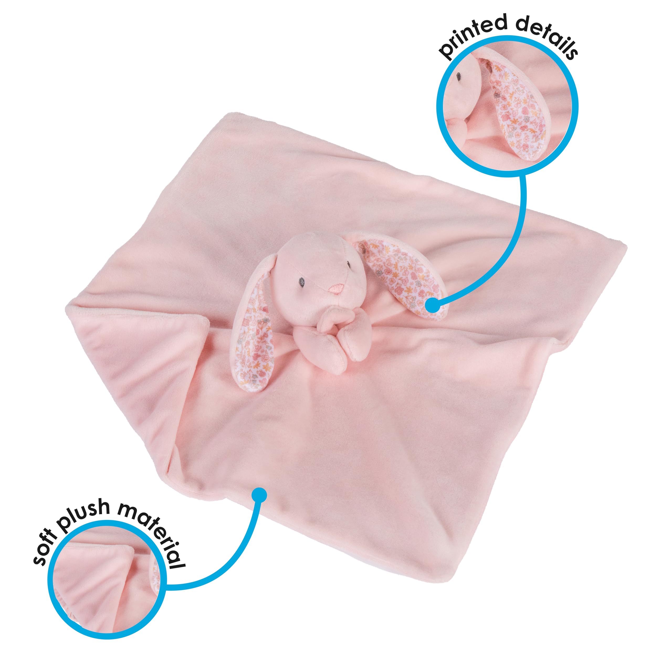 Kids Preferred Carter's Bunny Rabbit Stuffed Animal Security Blanket Soft Yellow Baby Lovey Unisex Lovie Baby Gifts for Newborn Toddler Snuggle Toy - Image 3