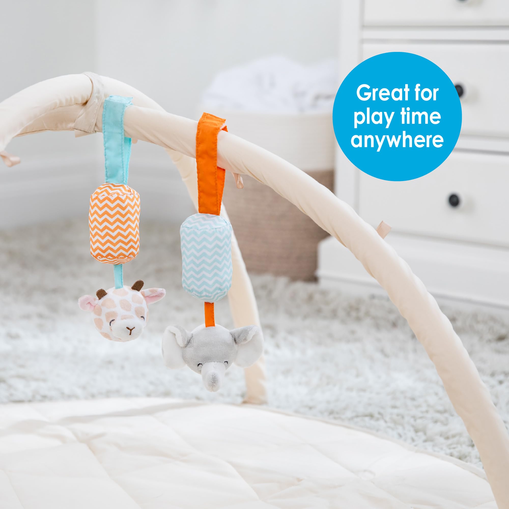 Kids Preferred Carter's Giraffe and Elephant Chime Set for Babies - Image 6