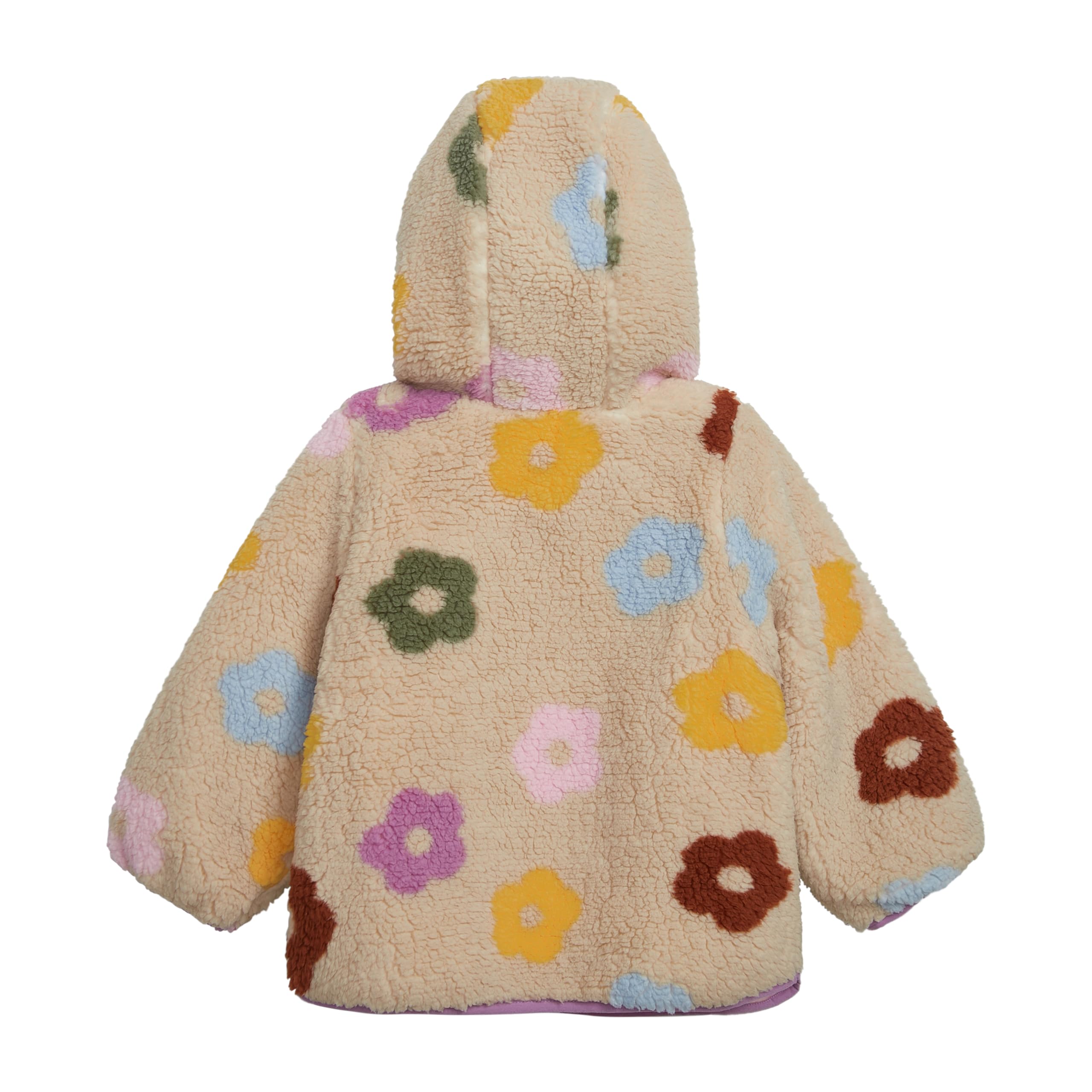 OSHKOSH B'GOSH Baby Girls' Reversible Sherpa-to-puffer Hooded Jacket - Image 4