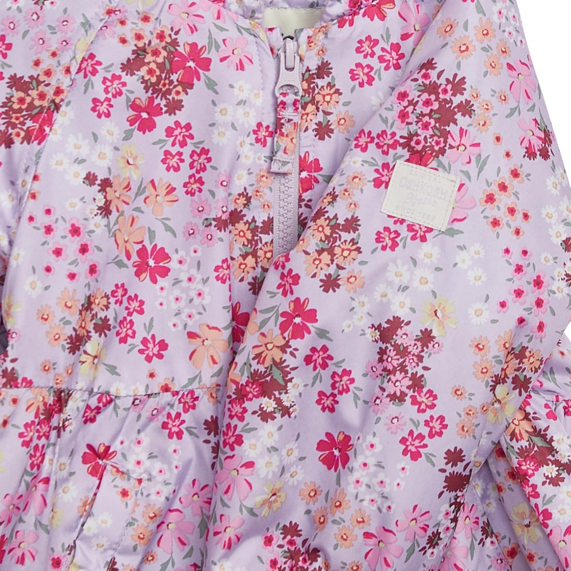 OSHKOSH B'GOSH Baby Girls' Midweight Water-resistant Hooded Peplum Jacket - Image 4